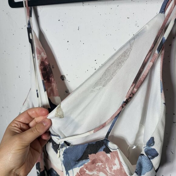 Lush Womens Floral Sleeveless Asymmetrical Dress Size Medium Boho Dainty Summer - Picture 3 of 11